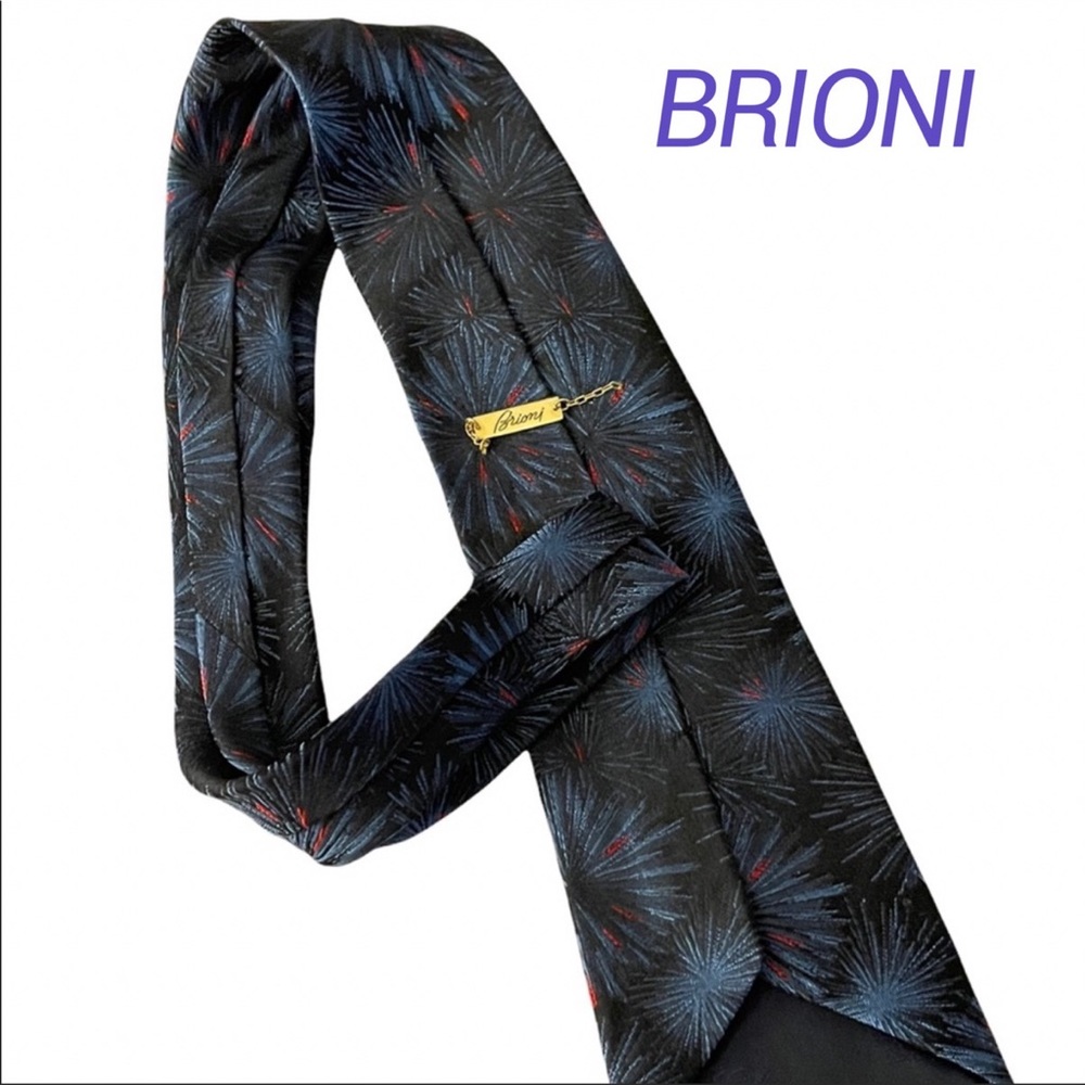 BRIONI Men’s tie 100% silk tie from Italy